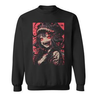 Anime Manga Terror Japón Japonés Kawaii Goth Zombie Camisa de entrenamiento - Regaloses