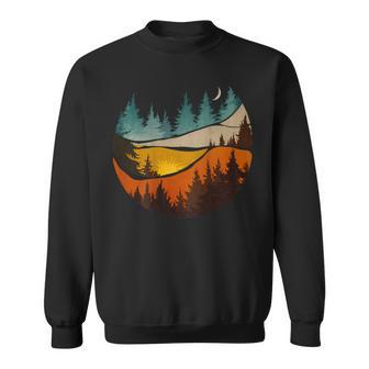 On Back Nature Mountains Adventure Outdoor Wilderness Sweatshirt - Thegiftio UK