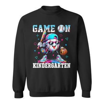 Back To School Game On Kindergarten Baseball Boy Kid Sweatshirt - Thegiftio UK
