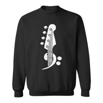 Bajista Clave Música Guitarrista Músico Bajo Eléctrico In Mangas Camisa de entrenamiento - Regaloses