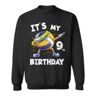 Bambino È Il Mio 9 ° Compleanno 9 Annoecchio Pallavolo Compleanno Felpa - Novitaregali
