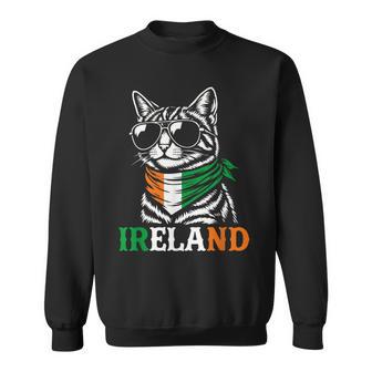 Bandera De Irlanda Cat Irlanda Camisa de entrenamiento - Regaloses