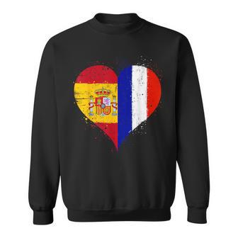 Bandera España Francia Orgulloso Aficionado Francés Español Camisa de entrenamiento - Regaloses