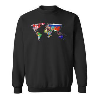 Banderas Internacionales Del Mundo Y Mapa Para Profesor Niño Camisa de entrenamiento - Regaloses