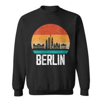 Berlínkyline Retrointageouvenir Berlin Cuello Camisa de entrenamiento - Regaloses