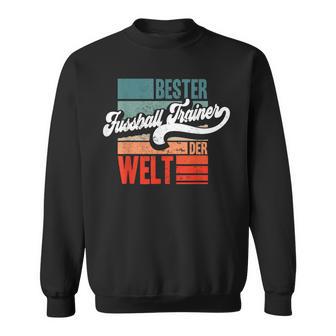 Bester Fussball Trainer Der Welt Lustiges Retro Sweatshirt - Geschenkecke