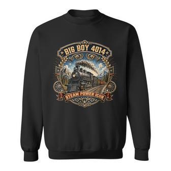 Big Boy 4014 Steam Engine Locomotive Train Vintage Railroad Sweatshirt - Thegiftio UK
