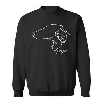 Borzoi Perfil Perro Raza Galgo Perro Perros Camisa de entrenamiento - Regaloses
