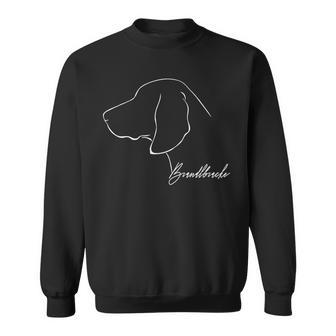 Brandlbracke Profil Jagdhund Hunderasse Jäger Hund Hunde Sweatshirt - Geschenkecke