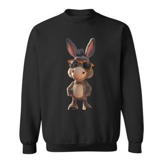 Burro Con Gafas Deol Burro Asno Jumento Borrico Pollino Camisa de entrenamiento - Regaloses