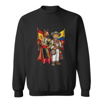 Caballo Jaguar Espana Colombia Banderas Regalo Camisa de entrenamiento - Regaloses