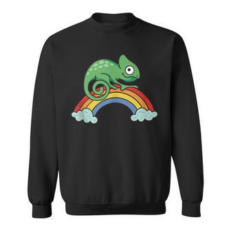 Camaleón En Un Arco Iris Camaleon In Mangas Camisa de entrenamiento - Regaloses