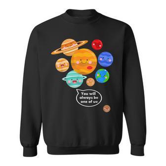 Camisa De Pluto Planet Divertida Dibujos Animados Planetas Nunca Olvides Plutón Camisa de entrenamiento - Regaloses