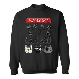 Camisa Graciosa De Gatos Yo Era Normal En Inglés Camisa de entrenamiento - Regaloses