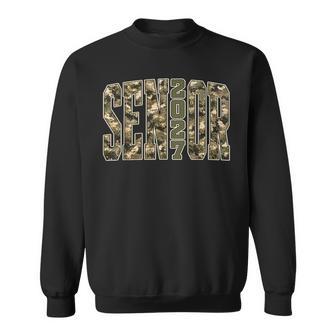 Camo Senior 2027 High School Graduation Class Of 2027 Sweatshirt | Seseable UK