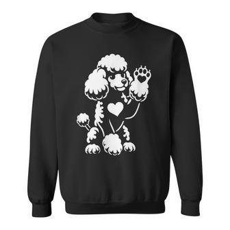 Canicheentado Amor Perro Pata Corazón Diseño Gráfico Camisa de entrenamiento - Regaloses