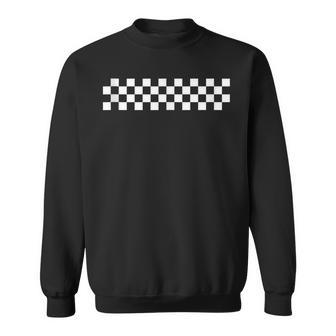 Carreras De Coches Línea De Meta A Cuadros Bandera Coche De Carreras De Coches In Mangas Camisa de entrenamiento - Regaloses