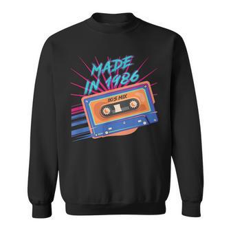 Cassetteintage 1986 Hecho En 1986 Cumpleaños 34 80S Mix Camisa de entrenamiento - Regaloses