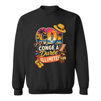 Cdi Congé À Durée Illimitée Retraite Cadeau Homme Drôle Sweater e - Cadeauxyz