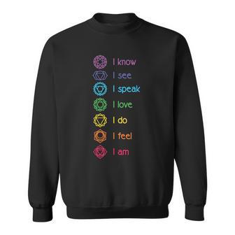Chakra-Ausrichtung Yoga Meditationpirituell Sweatshirt - Geschenkecke