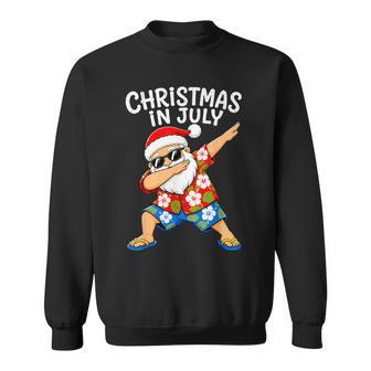 Christmas In July Dabbing Santa Beach Summer Boys Men Sweatshirt | Seseable UK