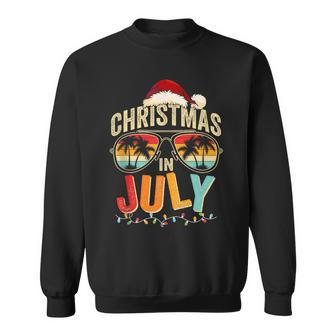 Christmas In July Summer Beach Hawaii Santa Claus Xmas Sweatshirt | Seseable UK