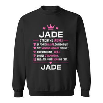 Citation Personnalisé Jade Humour Définition Prénom Jade Sweater e - Cadeauxyz