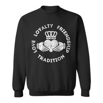 Claddagh Anillo Irlandés Irlanda Amistad Amor Lealtad Reino Unido Camisa de entrenamiento - Regaloses