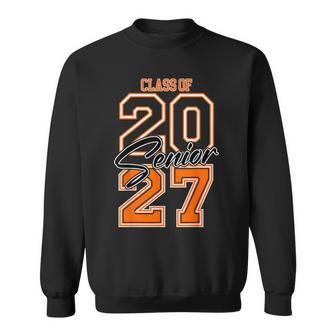 Class Of 2027 Senior 2027 Graduation Orange Vibes Sweatshirt | Seseable UK