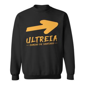 Con Flecha Ultreia Del Camino Deantiago Manga Larga Camisa de entrenamiento - Regaloses