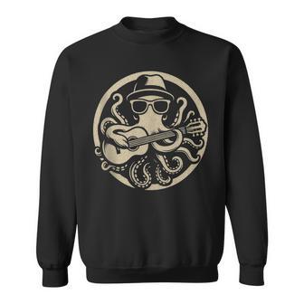 Cool Octopus Guitarrista Diseño Divertido Amante De La Músicaida In Mangas Camisa de entrenamiento - Regaloses