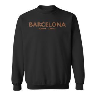 Coordenadas De España Ciudad Barcelona Camisa de entrenamiento - Regaloses