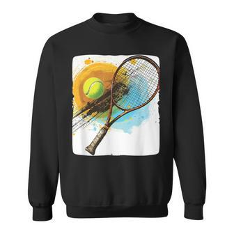 Costume De Raquette De Tennis Avec Balle De Tennis Sweater e - Cadeauxyz
