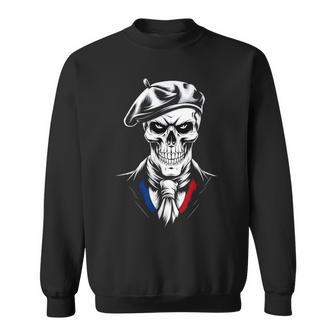Crânequelette Tête De Mort Couleurs De La France Humour Sweater e - Cadeauxyz