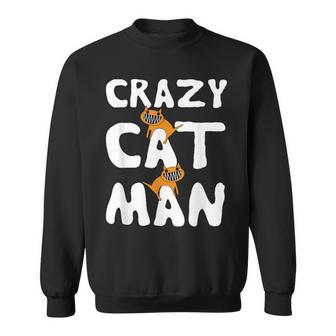 Crazy Cat Man Para Hombre Amante De Los Gatos Camisa de entrenamiento - Regaloses