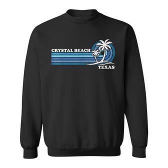 Crystal Beach Texas Summer Vintage Family Vacation Sweatshirt - Monsterry