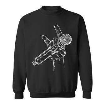 Cuernos Del Diablo Micrófono Cantante Heavy Rock Music Camisa de entrenamiento - Regaloses