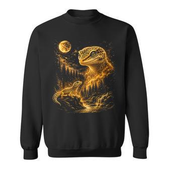 Cute Leopard Gecko Graphic Vintage Lizard Reptile Sweatshirt - Thegiftio UK