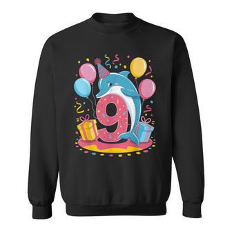 Delfín 9 Cumpleaños Niño Niña 9 Años Noveno Nueve Delfín Camisa de entrenamiento - Regaloses