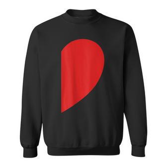 Demi Cœur En Forme De Cœur Pour Couple Deaint-Valentin Sweater e - Cadeauxyz
