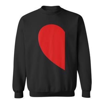 Demi Cœur En Forme De Cœur Pour Couple Deaint-Valentin Sweater e - Cadeauxyz