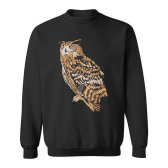 Dessin D'un Hibou Grand-Duc Sweater e - Cadeauxyz