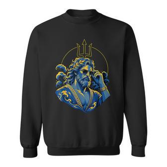 Dieu Antique Poséidon Nuances Mythologie Grecque Déité Sweater e - Cadeauxyz