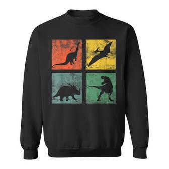 Dinosaure Dino Tyrannosaure Tricératops Rétrointage Sweater e - Cadeauxyz