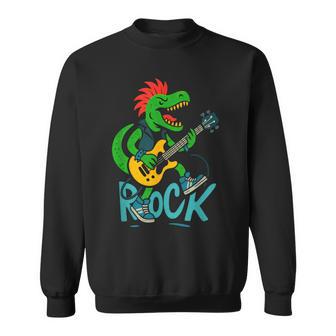 Dinosaure Rock And Roll Dinosaure Punk Groupe De Rock Amusant Pour Enfants Sweater e - Cadeauxyz