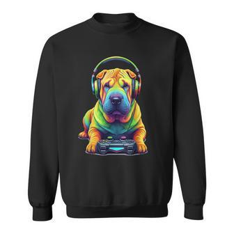 Diseño Colorido Chino Del Zoológico Del Perro Del Jugador Delideojuegohar-Pei Camisa de entrenamiento - Regaloses