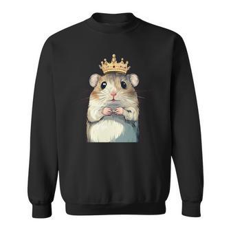 Disfraz De Rey Roedor Para Fanáticos Del Hámster Manga Larga Camisa de entrenamiento - Regaloses