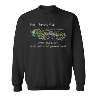 Divertido Recuerdo Deanebastián España Regalo Artístico Dibujado A Mano Camisa de entrenamiento - Regaloses