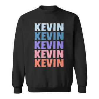 Divertido Regalo Con Nombre Kevin Personalizado Manga Larga Camisa de entrenamiento - Regaloses