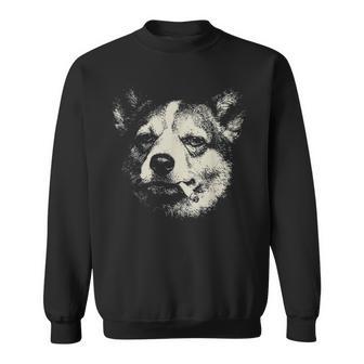 Dog Smoking Cigarette Corgi Meme Sweatshirt | Seseable UK